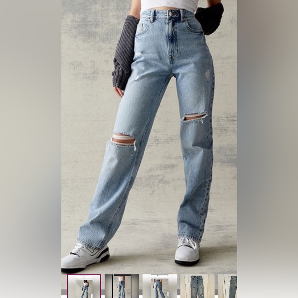 PacSun Light Blue Ripped '90s Boyfriend Jeans